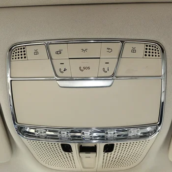 

Front Reading Light Frame Decorative Cover Trim ABS Chrome for Mercedes Benz CGLCE Class W205 X253 W213 Car Accessories