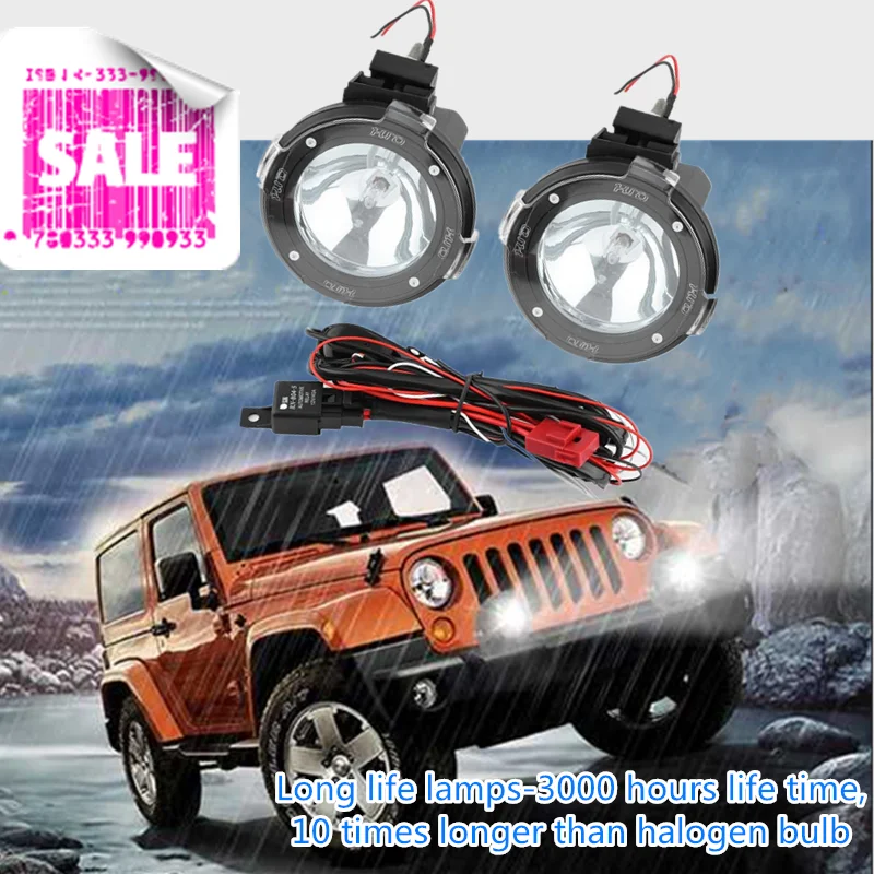 

1Pair 100W 12V Xenon HID Work Light Spot Beam ATV SUV Truck Cross-country Red Fog Light Work Lamp Off Road Light
