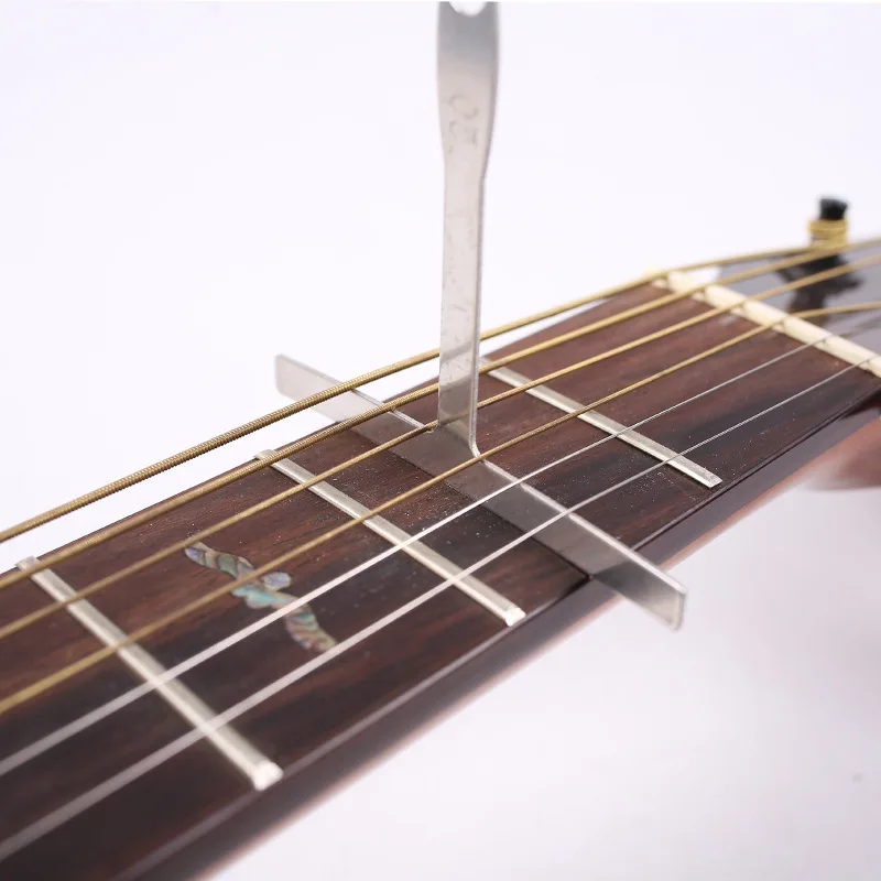 

New 2021 Metal Radian Ruler Acoustic Electric Guitar Bass Fingerboard, Fret Radian String Bridge Adjustment Measuring Ruler