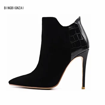 

BBZAI Damen Fashion boots Women's Boots model ladies shoes New pattern 11CM High heels Short boots winter Nightclub 3-15 16