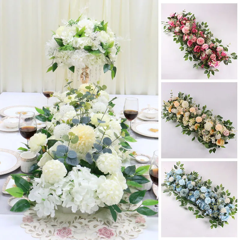 Wedding Background Simulation Flower Romantic Arch Arrangement Decorative  Flower Wedding Party Scene Artificial Decor Row Flower