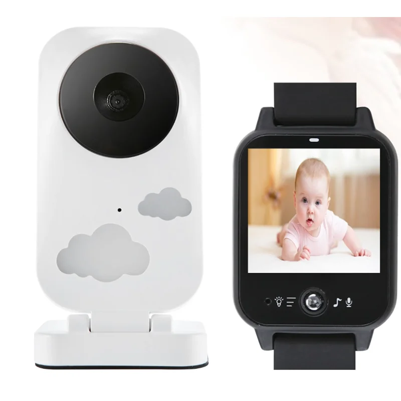 

CYSINCOS WiFi Baby Care Portable Watch Two Way Talk Audio Wireless Video Camera Style Night Vision Monitor Home Security Camera