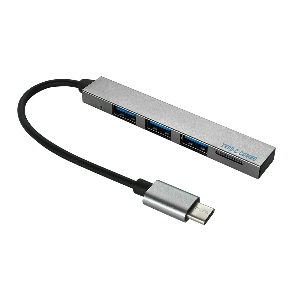 USB-C 3,1-3 порта USB 2,0 type C концентратор разветвитель конвертер TF карта OTG Кабель-адаптер для Macbook Pro iMac аксессуары для ноутбуков