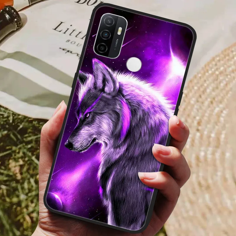 mobile pouch for running For Blackview A70 Case Cat Wolf Painted Soft Silicone Phone Cases for Blackview A70 Pro 6.517" Back Cover  For BlackviewA70 A 70 mobile pouch for running Cases & Covers