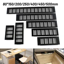

1Pc Ventilation Grills Aluminum Alloy Breathable Mesh Black Cabinet Air Vent Cover Shoe Cabinet Ventilation Exhaust Cooling Grid