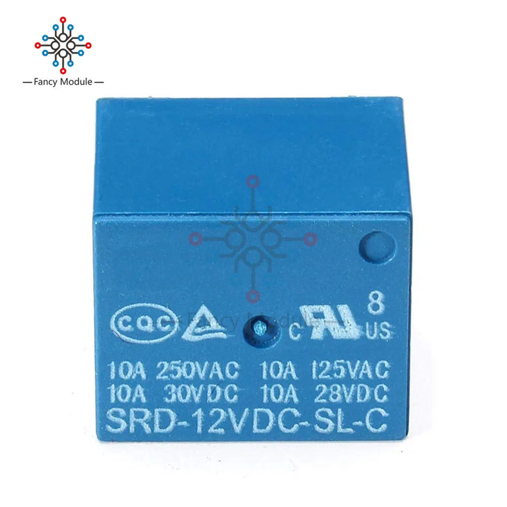 5 шт./лот 12 В DC релейный модуль плата PCB SRD12VDCSLC контактов для бытовой техники