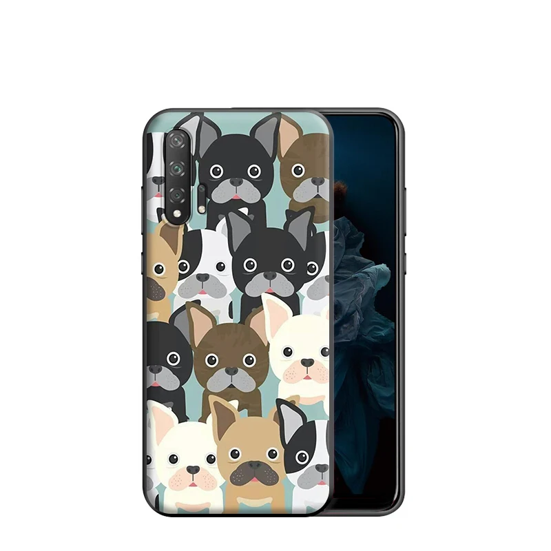 Силиконовый чехол с французским бульдогом для Huawei Honor V30 30 8 8A 8X 8C 9 9X 10 Note View 20 20S Pro