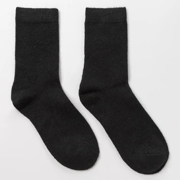 

Women's socks with down, black, size 21-25 (shoe size 36-40)