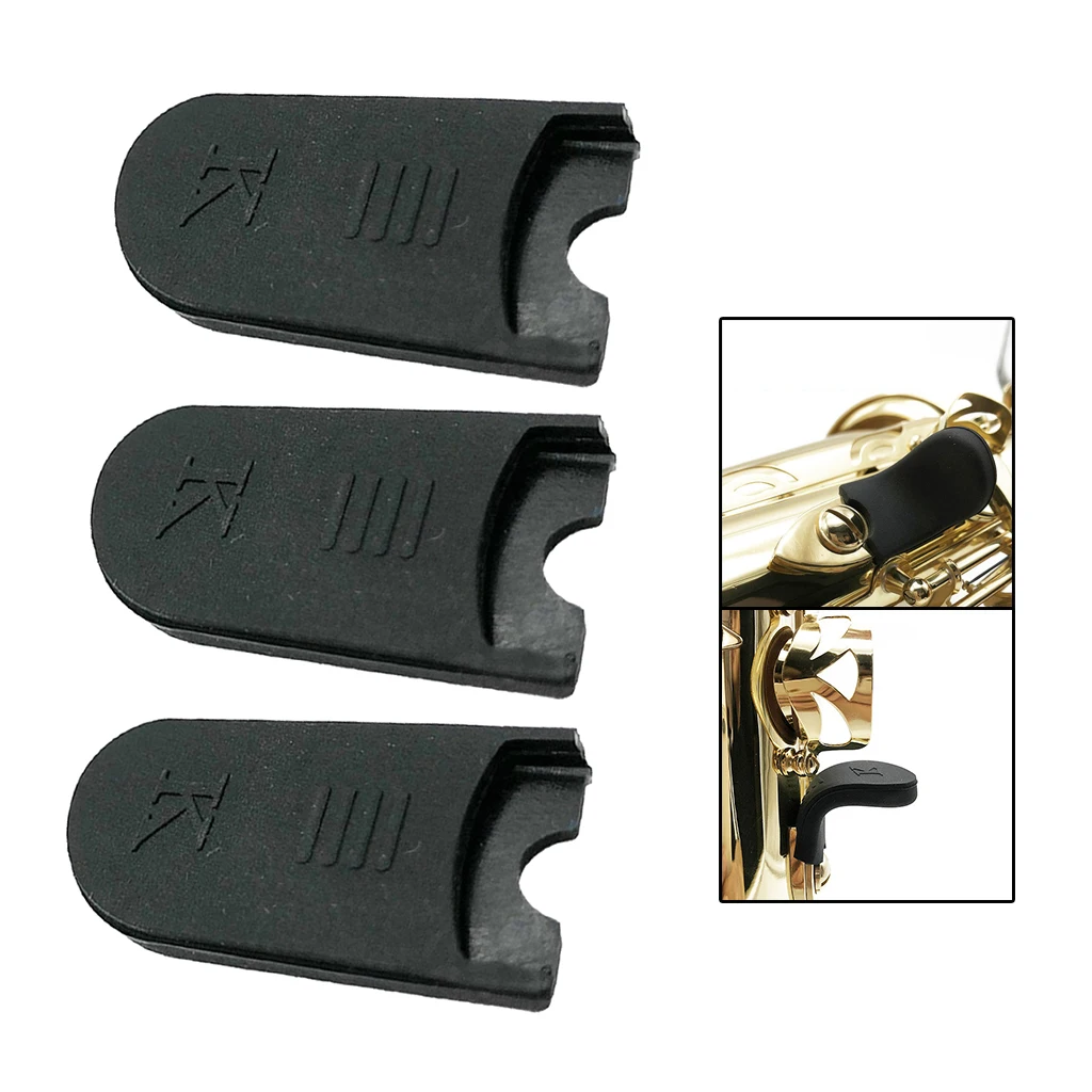 

3pcs Saxophone Rubber Thumb Rest Saver Cushion Pad Non-Slip Sax Accessories