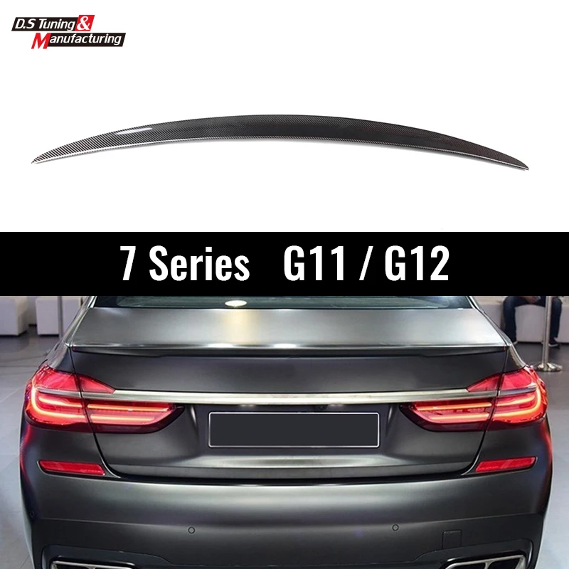 

For BMW 7 Series G11 G12 740i 750i Rear Spoiler 2016-2018 Trunk Boot Trim Sticker Wings Car Styling