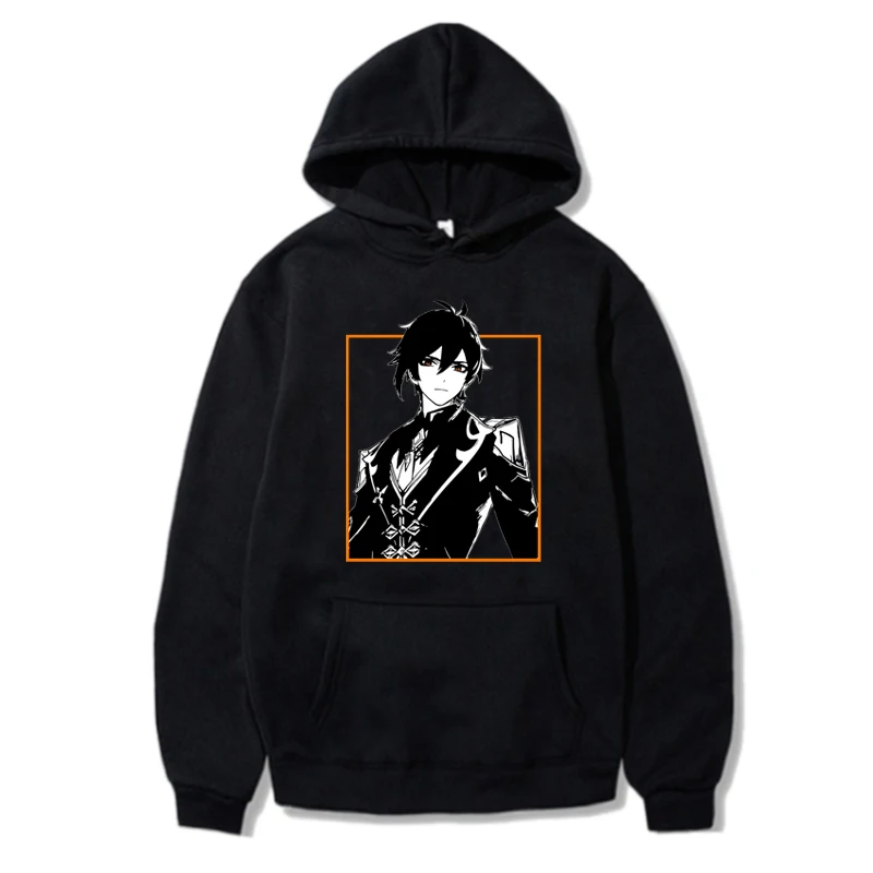 

Winter Casual Sweatshirts Cool Genshin Impact Zhong Li Printed Hoodies Manga Game Pullover Men/Women Harajuku Oversize Unsiex