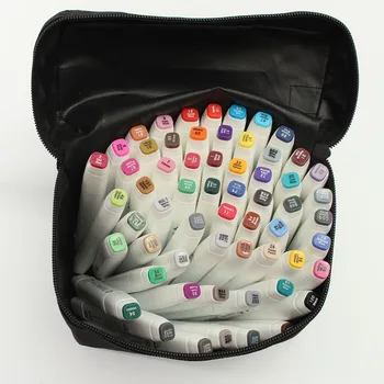 

60 Color Sketch Art Marker Pen Twin Tip Manga Animation Design Art Supplies for Painting Illustration Touch Five Art Marker