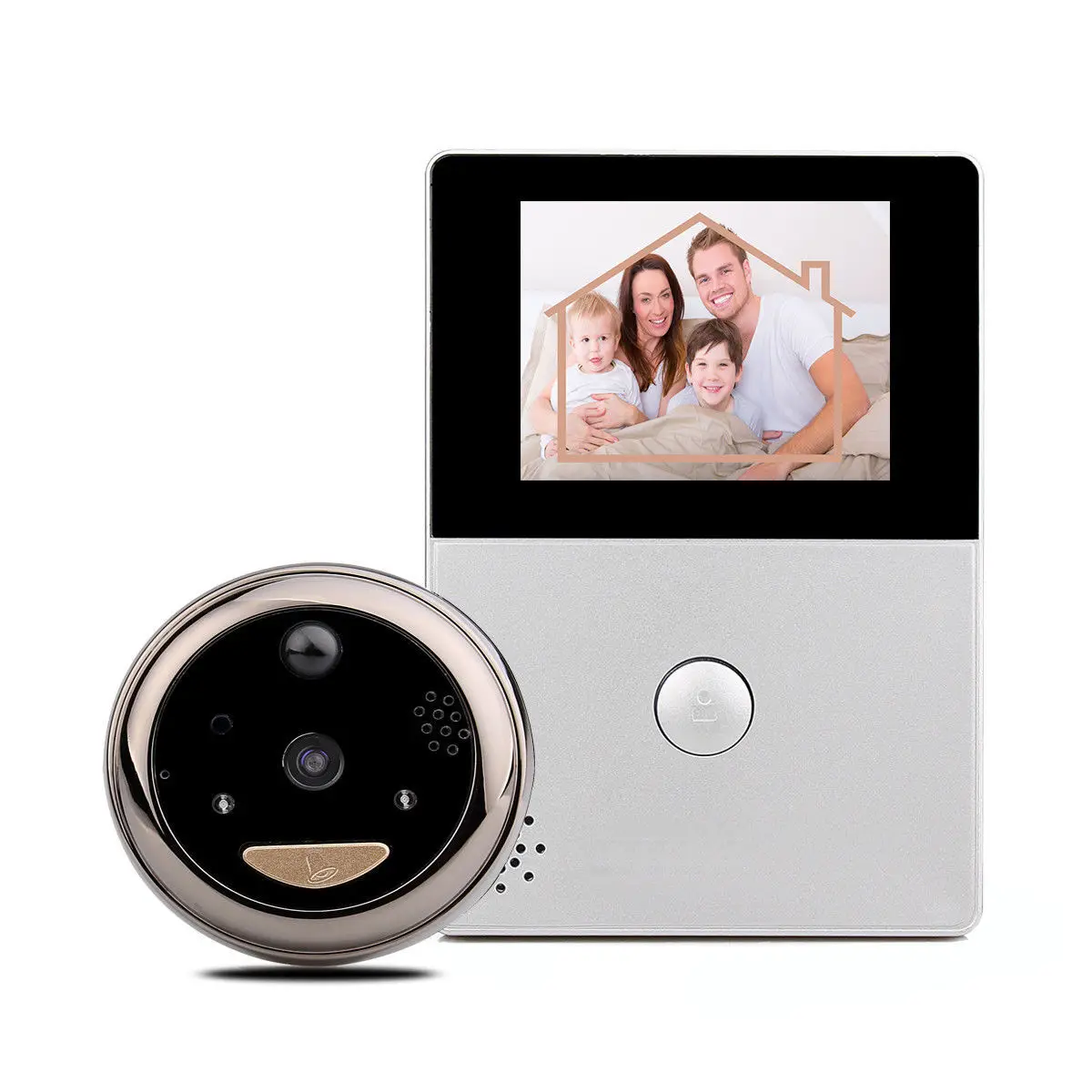 

High definition wifi electronic cat's eye visual wireless doorbell automatic camera cat's eye