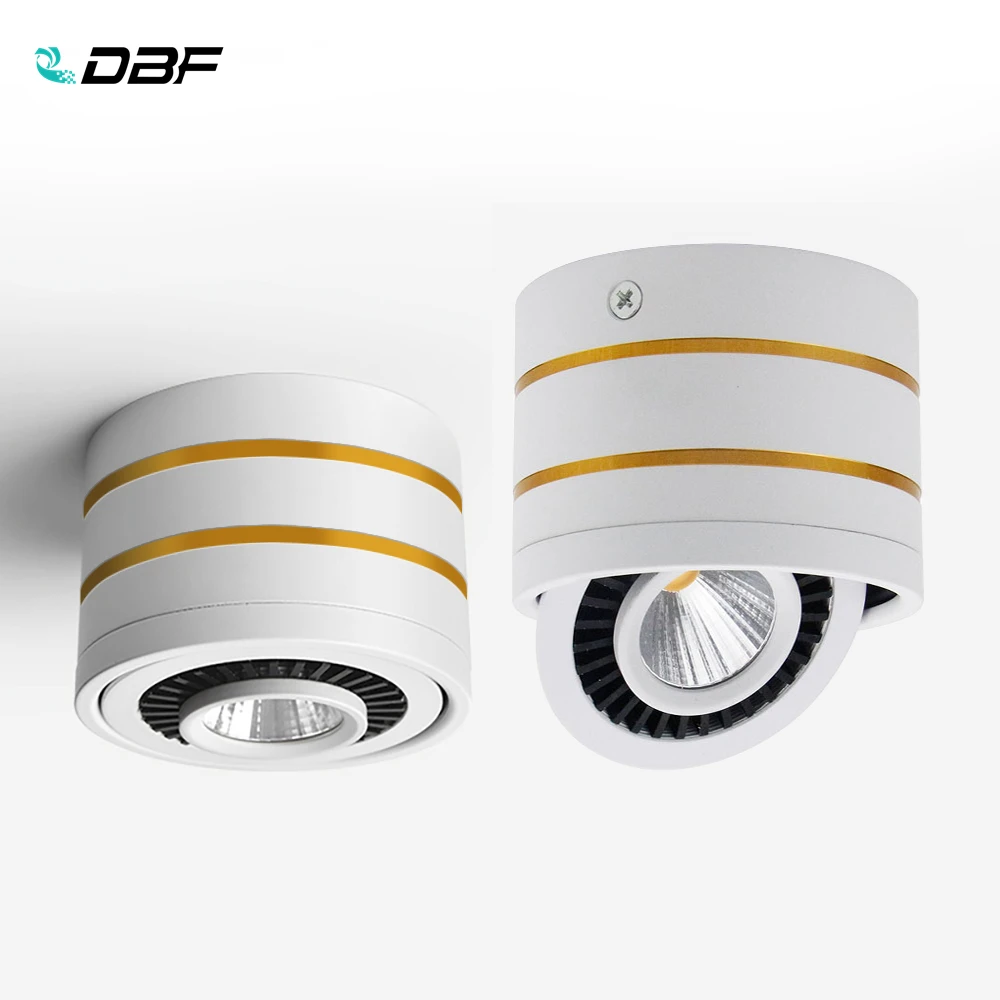 

Surface Mounted LED Downlights 360 Degree Rotation LED Spot Light 5W 7W 9W 15W COB Downlight AC85-265V Dimmable LED Ceiling lamp