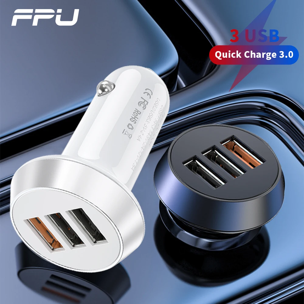 FPU Quick Charge 3,0 Автомобильное зарядное устройство для iPhone Xiaomi samsung S10 QC QC3.0 Мульти USB Автомобильное зарядное устройство быстрый автомобильный адаптер зарядного устройства для телефона