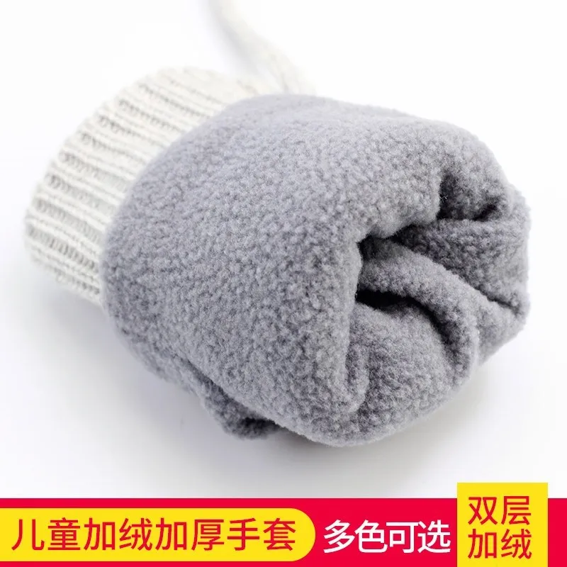 

Beautiful Excellent Children plus Gloves Winter Men And Women Children Baby's Bag Finger Gloves Kids Mitten Thick Warm 1-3