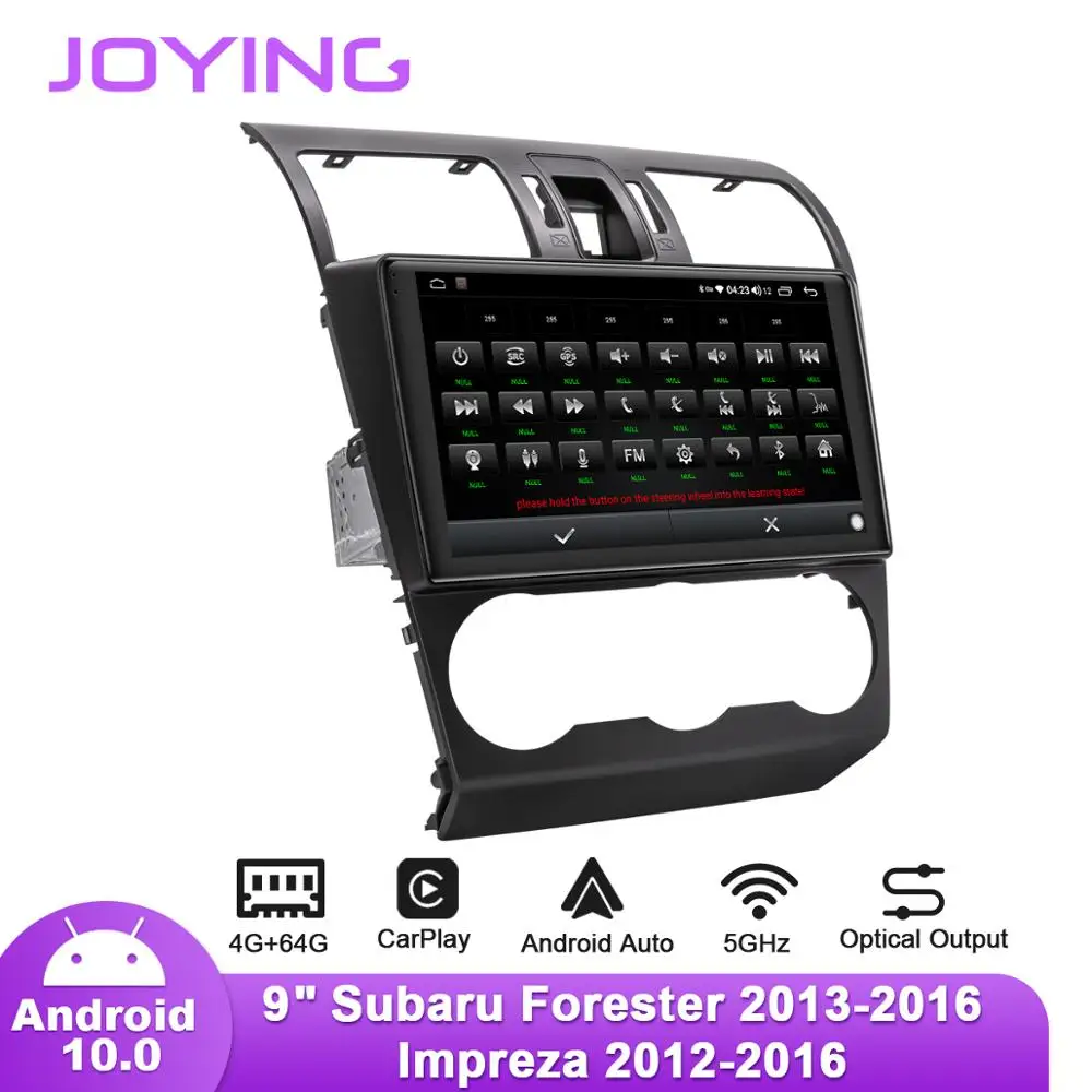 Автомобильное радио JOYING 9 &quotAndroid10 для Subaru Forester 4 2013 2018/ WRX STI 2015 2019/Impreza 2012 2016 GPS DSP SPDIF