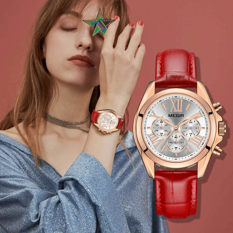 

TurnFinger Multi-function Women's Watch Beautiful Simple Fashion Personality Leisure High-end Luxury Waterproof Chronograph2020