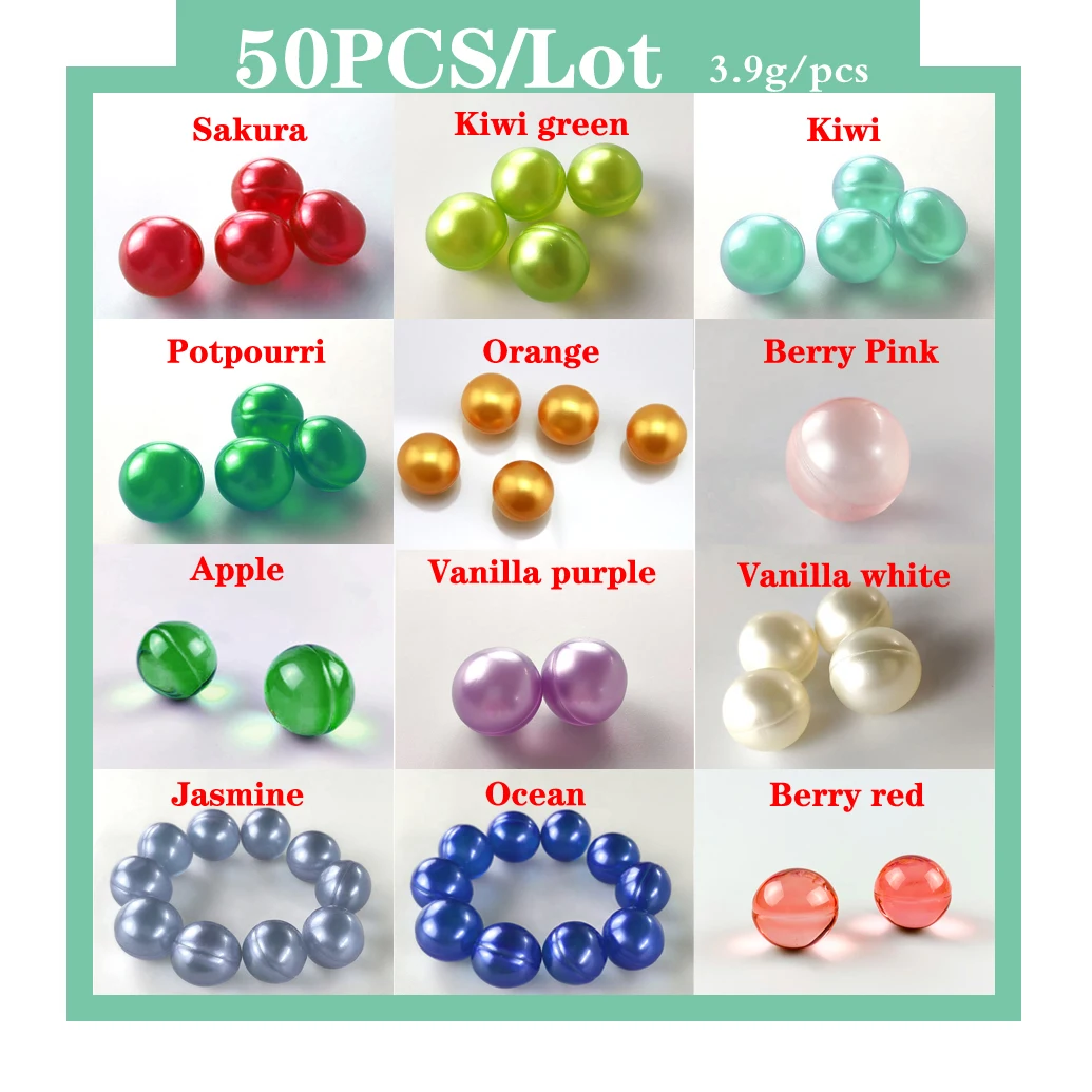 Bath oil beads bath oil balls Spa Essential Oil pearl bath bead