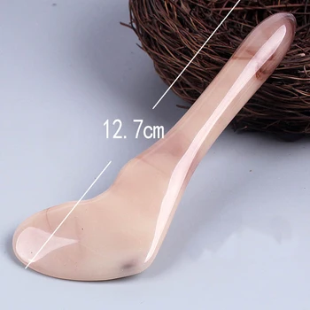 Resin Guasha Scraping Massage Scraper Face Neck Skin Massager Acupuncture Gua Sha Board Acupoint Face