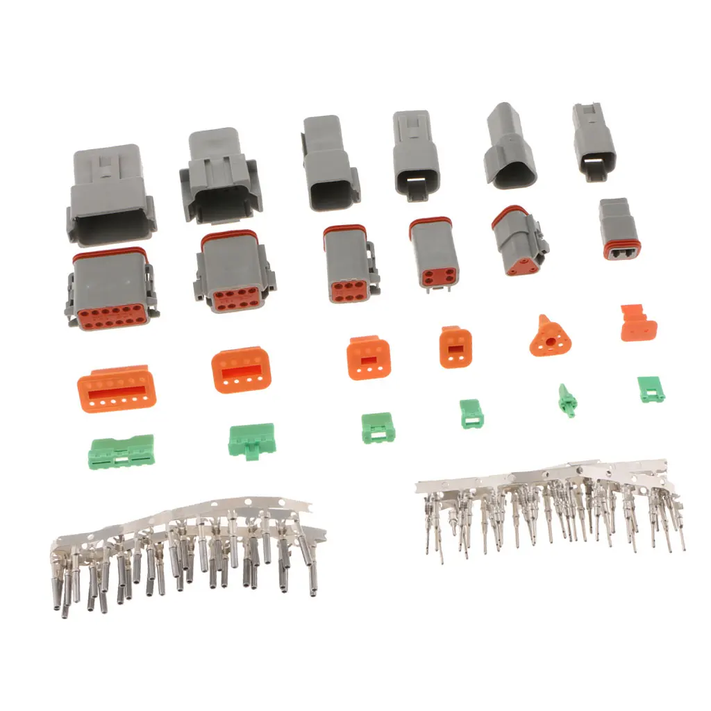 Quality 1.6mm Grey Mini Connector Kits 2 3 4 6 8 12 Way Motorcycle Car