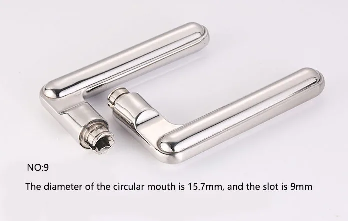 Universal porta lock handle, aço inoxidável botão,