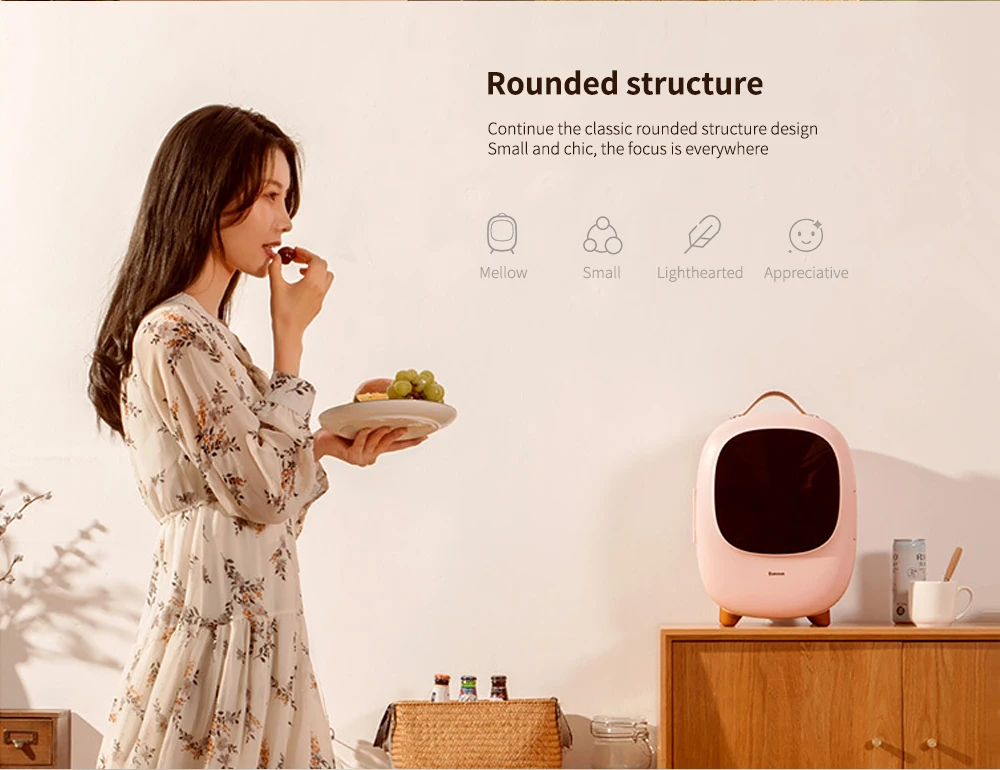 Baseus Desktop Mini Refrigerator Rounded structure