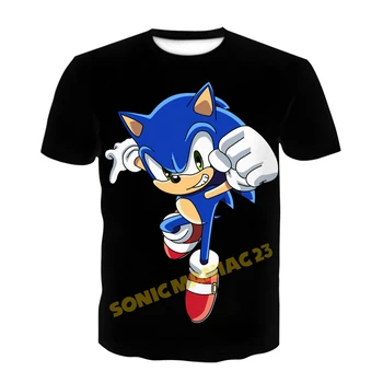 

2020 summer Clothing Kids Tees Baby Tshirts Boys Mario Supersonic sonic Print Clothes Girls 3D Funny T-shirts Costume Children