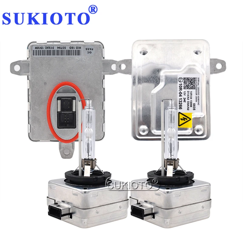 SUKIOTO Original 35W Xenon D1S Car Light HID Bulb 6000K D1R + Xenon Headlight HID Ballast Control Unit A1669002800 130732931201 (2)