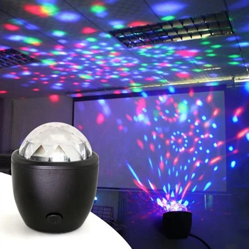 

Mini Voice Activated Usb Crystal ic Ball Led Stage Disco Ball Projector Party Lights Flash Dj Lights for Home Ktv Bar Car