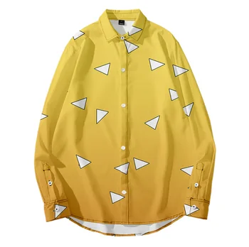 

Demon Slayer Kimetsu no Yaiba 2020 New Japan Anime T-shirt Cool Blood Anime 3D Long-sleeved Casual Adult/Kids New Fashion Shirt