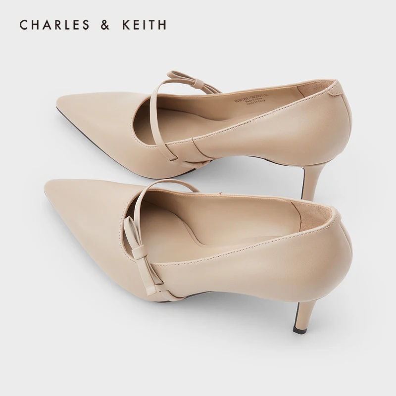 CHARLES KEITH New Arrival for Winter 2020 CK1 60361292Women s shoes Pointed high heeled shoes with