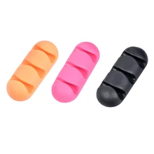 Uxcell 6 шт. 8 шт. кабельные зажимы Организатор провода зажим держатель самоклеющиеся шнур Настольный держатель кабель организовать гибкий