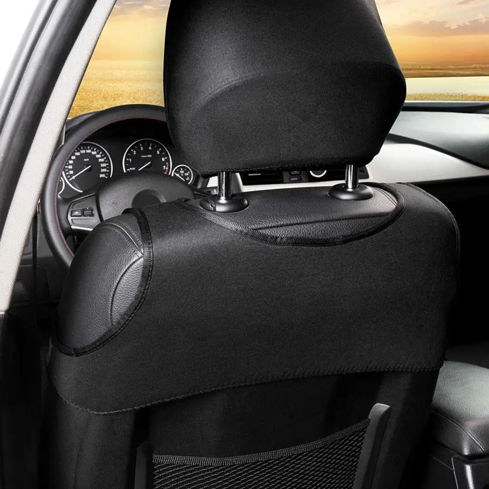 New 2 Pieces Set Universal Car Seat Covers Mesh Sponge Interior Accessory T Shirt Design Front Car Seat Cover For Car/Truck/Van