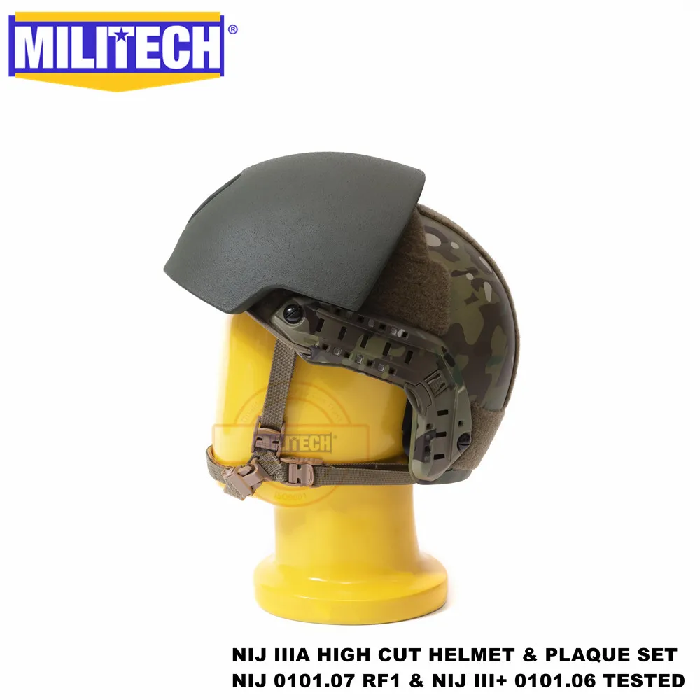ISO сертифицированный MILITECH NIJ III+ Быстрый MC 2 в 1 OCC Dial Liner High XP Cut пуленепробиваемый арамидный баллистический шлем NIJ 0101,07 RF1