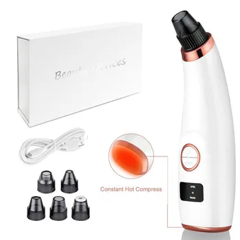 

New Blackhead Remover Hot Cold Facial Cleaner Skin Care Tool Face Deep Pore Removal Vacuum Suction Acne Black Head Pimple Sucker