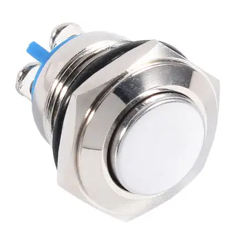 

12V 16mm Metal Round Push Button Momentary On/Off Horn Switch Waterproof Parts