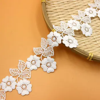 

50Meters 5.5cm Diy Handmade Patchwork Cotton Lace Ribbon Beige Color Cotton Lace Trim Cotton Lace MWY05005