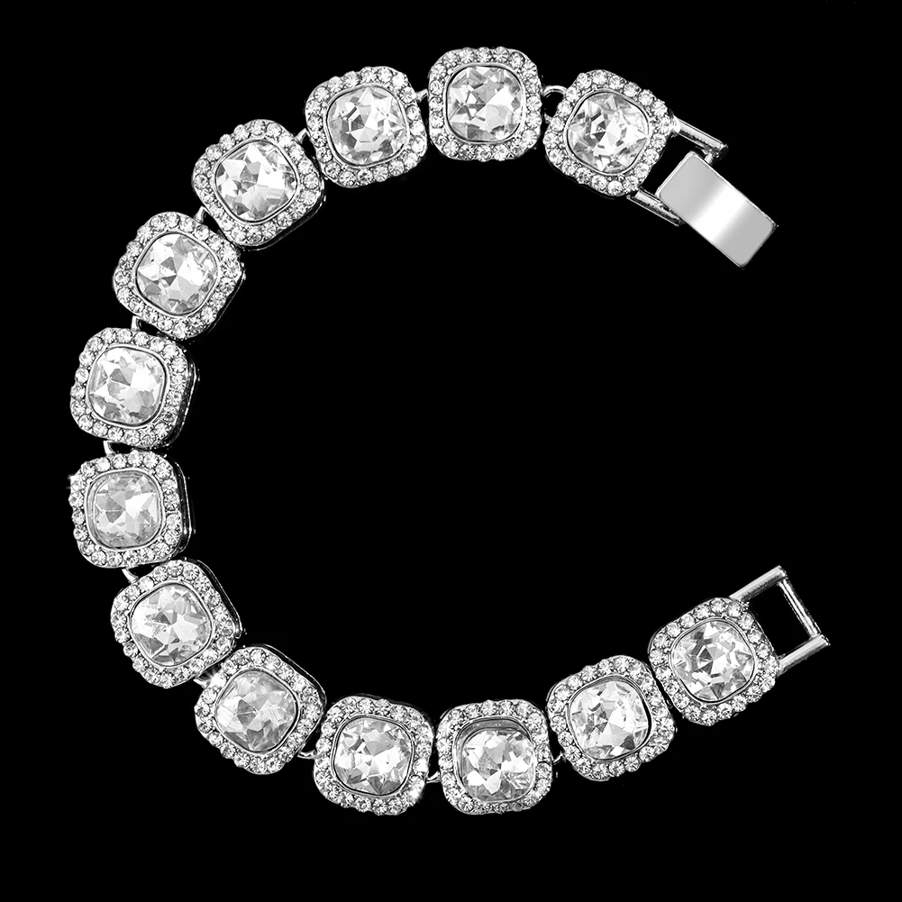 13mm Crystal Tennis Bracelet Iced Out Chain Bracelets For Women Men Bling  Pink Rhinestone Hip Hop Lady Bracelet Fashion Jewelry|Charm Bracelets| -  AliExpress