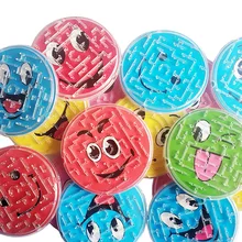 

3 Random Colors 7 Cm Steel Ball Track Maze Toy for Children's Novelty Early Education Brain Teasers Puzzle Board Toy