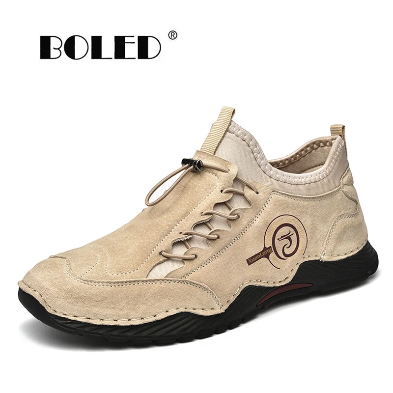 

Suede Leather Casual Shoes Men Comfort Non-Slip Flat Shoes Breathable Loafers Moccasins Outdoor Driving Men Shoes