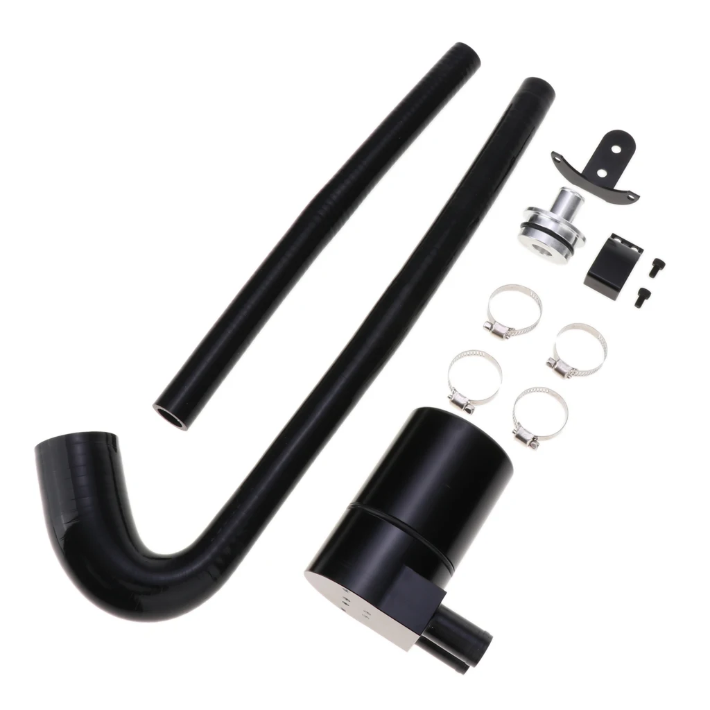 Engine Baffled Oil Catch Tank Can Reservoir Breather Filter Hose Set for BMW N54 335
