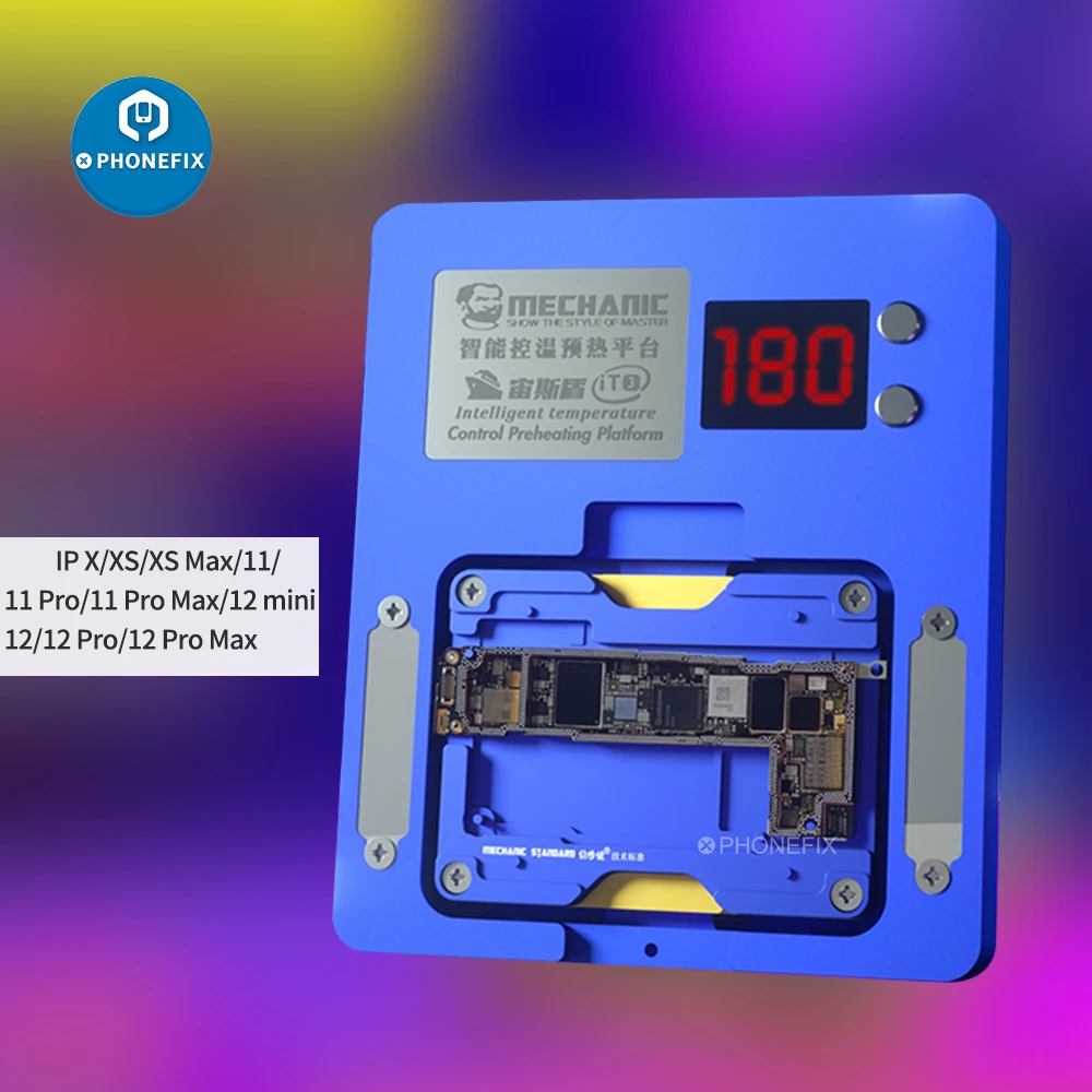 US $6.89 Mechanic iT3 Temperature Control Preheating Platform For iPhone X12 Pro Max Motherboard LayeredNand Flash CPU Face ID Repair