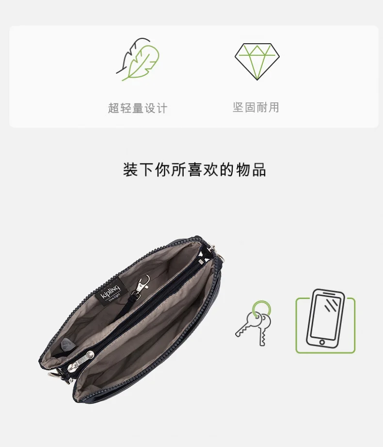 [1] Женская Роскошная оригинальная сумка Bolsa kiple женская сумка Carteira Feminina Hombre Carteras на молнии Sac Femme с брелок "Обезьяна"