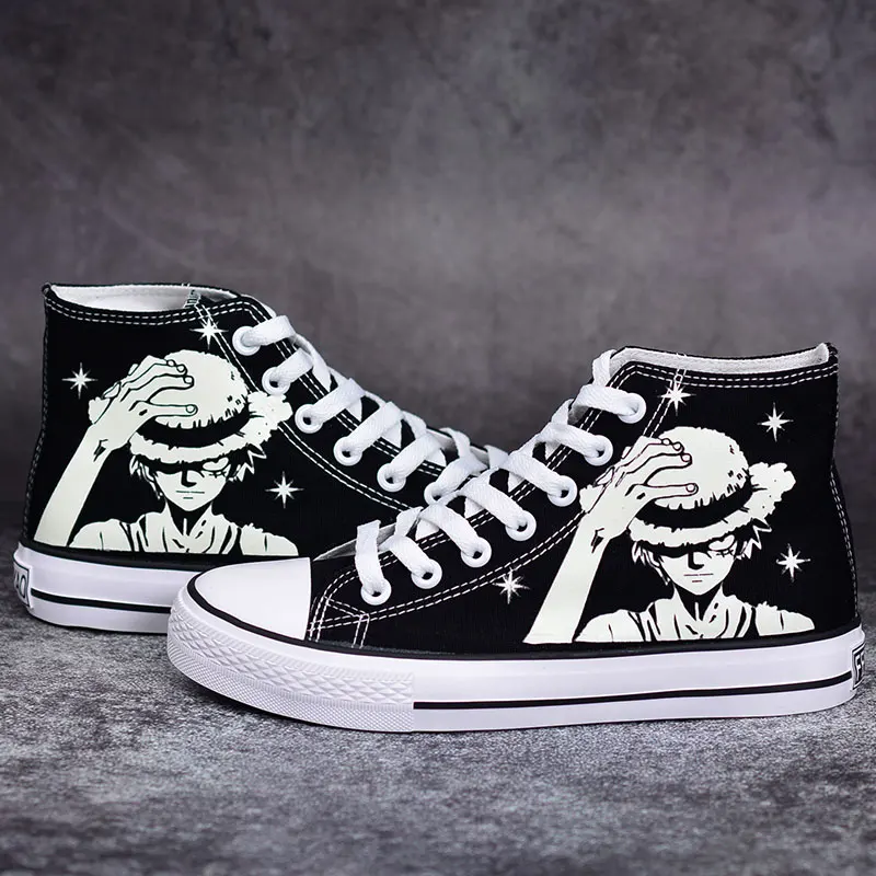 Новинка 2019 парусиновая обувь с высокой поддержкой цельные аниме ботинки ручной