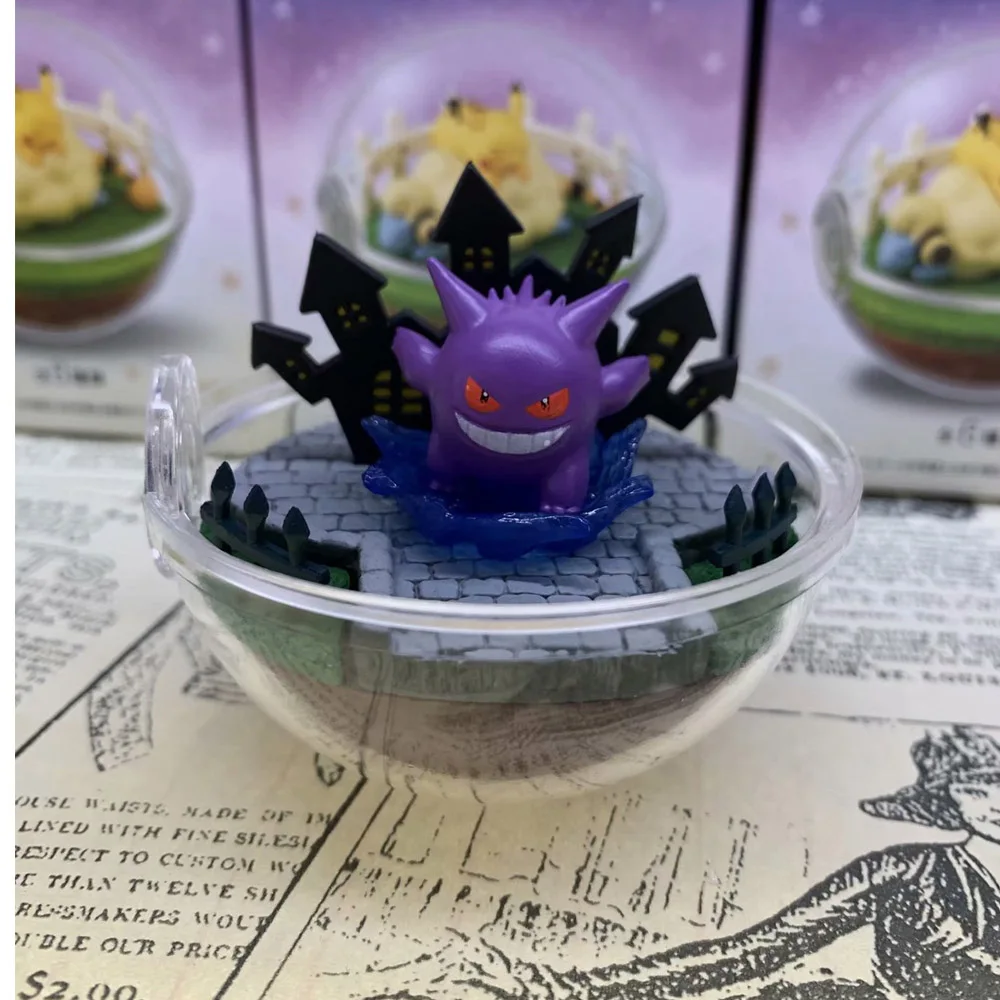 Takara Tomy Pokemon 6 шт./компл. Eevee blazeken медленный Poke Gengar Pikachu кукольные яйца украшение для