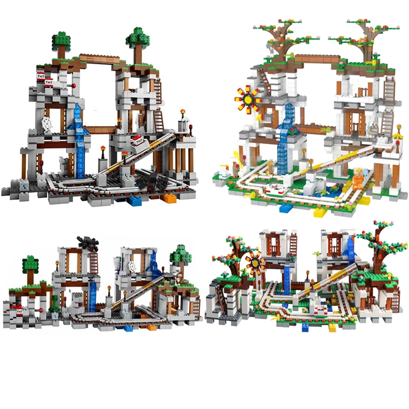 

Legoing My World Village Set Dream Mine Model Building Blocks Compatible Legoings My World Figures Bricks Toys For Children Gift