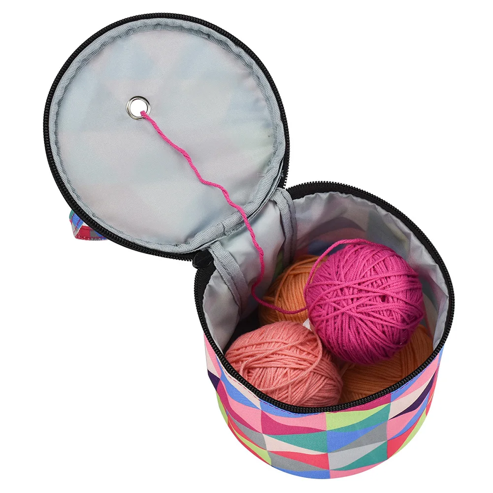 Multi-Color Yarn Wool Storage Case Household Tote Bag Crochet Hook Knitting Needle DIY Needlework For Mom |