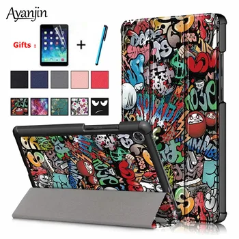 

Tablet Case For Lenovo Tab M8 TB-8505F TB-8505X 8" Slim Magnetic PU Leather Folding Flip Stand Cover For Tab M8 case+Film+Stylus