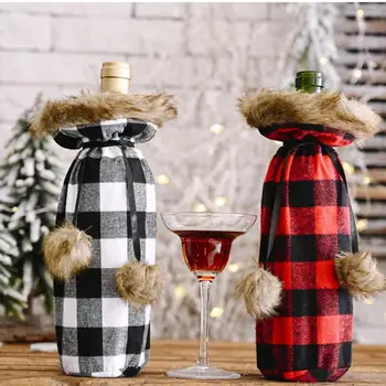 

Christmas Wine Bottle Cover Merry Christmas Decor For Home 2020 Christmas Table Decor Xmas Gift Happy New Year 2021